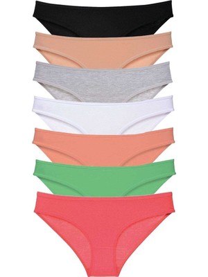 Royaleks 7 Adet Süper Eko Set Likralı Kadın Slip Külot Set 7