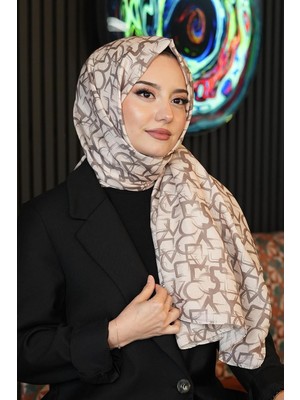 Store Geometrik Desen Bej Soft Pamuk Şal Çok Renkli8