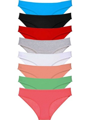 Royaleks 8 Adet Süper Eko Set Likralı Kadın Slip Külot Set 6