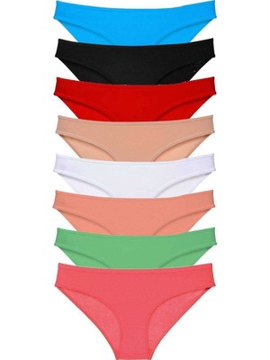 Royaleks 8 Adet Süper Eko Set Likralı Kadın Slip Külot Set 5
