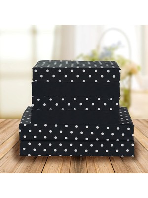 Store Lüks Yumuşak Yatak Çarşafları Polkadot Desenli 1500 Iplik Sayısı Perkal Mısır Kalitesinde Yumuşaklık Kırışma ve Solmaya Karşı Dayanıklı (6 Parça) Yatak Seti, Kraliçe, Siyah