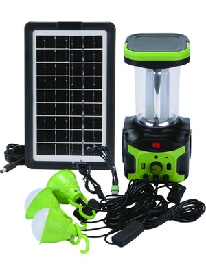Aydogan's GS-906 Mp3 Bluetooth Radyo USB Güneş Paneli Dahil Solar Enerjili Şarjlı Spot Fener