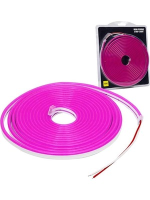 Aydogan's 12 Volt 5 Metre Silikonlu Mor Neon LED Şerit