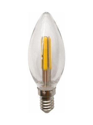 E14 LED 4W (45W) Filamentli Rustik Ampul, Sarı Işık, Kırılmaz Gövde