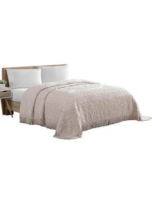 Aydogan's Madalyon Şönil Yatak Örtüsü, Queen Size, Blush
