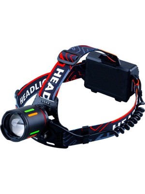 Aydogan's Bd-62 10W Tg LED Alüminyum Alaşımlı Zoomlu Type-C Şarjlı Kafa Feneri