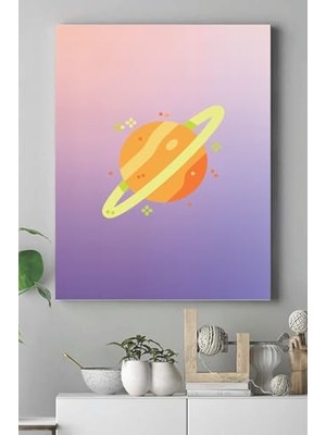 PSTER15282 Uzay Temalı Çocuk Odası Kanvas Tablo 6 30 x 40