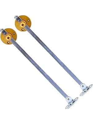 Düşer Kapak Makası Frenli Dolap Çekmece Metal 25 cm Sessiz Açma Kapama Amortisör Piston Açık Kahve Bar (2 Adet)