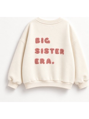 Ozzy Kids Kız Çocuk Önü ve Arkası Nakışlı Sweatshirt