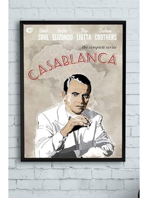 (PSTER10430) Casablanca-Kazablanka Film Afişi Çerçeveli Tablo 4 (40X50 Cm)