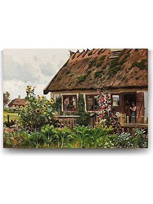 100X70 cm Peder Mork Monsted Sunset Over Water Tablosu