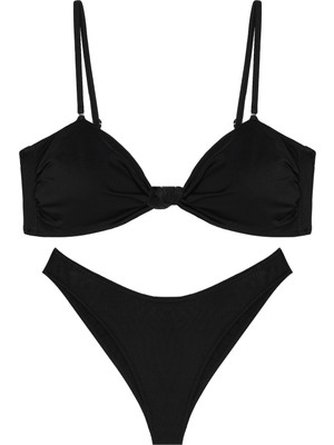 Pierre Cardin Kaplı Kesim Düğüm Detaylı Ayarlanabilir Askılı Bikini Takımı