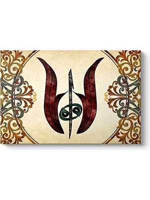Laleli Elif ve Vav Tablosu 45 x 30
