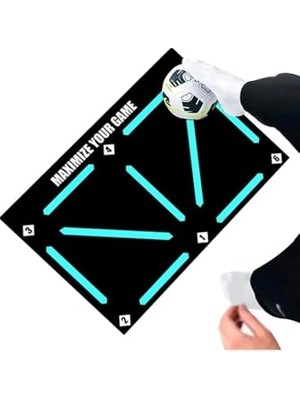 Carmine CARPET(3849) Futbol Eğitim Antrenman Kaymayı Önleyici Taban Çocuk Oyun Halısı Siyah 60 x 90