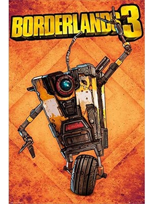 Kazan Hobi Borderlands 3 Claptrap Maxı Poster