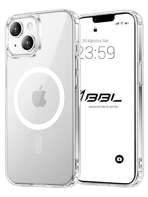Kazan Hobi iPhone 13 Için Kılıf Kamera Korumalı Magsafe ile Uyumlu Kablosuz Şarj Özellikli Şeffaf Telefon Kılıfı