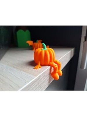 Kazan Hobi Muggle Design Oturan Bal Kabağı Oturan Pumpkin Dekoratif Halloween Cadılar Bayramı Dekor Aksesuar (3 Adet) Turuncu 5 x 6