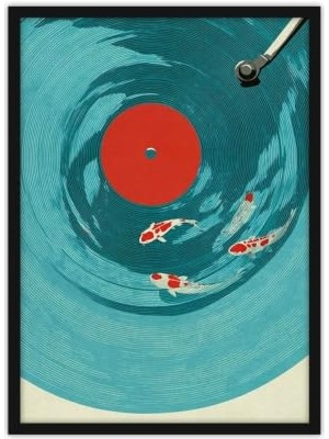 Kazan Hobi Modern Minimal Maximal Ilistrasyon Soyut Bohem Ahşap Çerçeveli Tablo Çerçeveli Poster Ev Dekorasyonu Duvar Dekoru Siyah 30 x 40 Plak_1