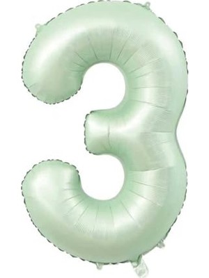 Şanal Rakam Folyo Balon 34 Inç 76-82 cm (Adaçayı, 2)