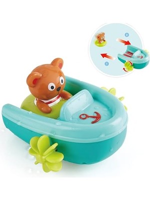 Şanal Kurmalı Yüzen Ayıcık Banyo Oyuncak Seti – Bebek ve Çocuk Küvet ve Duş Oyuncağı