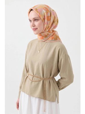 Silk Home Soft Eşarp Painterly Floral Açık Sarı