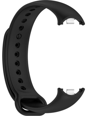 Defne Store Xiaomi Mi Band 8 Mi Band 9 Mi Band 10 ile Uyumlu Silikon Kordon Kayış Metal Pimli