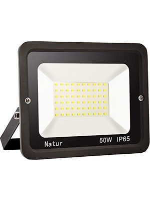 Defne Store 50 W LED Dış Mekan Spotu, 6000 K Dış Mekan LED Spot Işığı, Soğuk Beyaz LED Spot Işığı, 5000 Lm Süper Parlak LED Projektör LED Dış Mekan Aydınlatması IP65 Su Geçirmez Projektör LED Spot Işığı
