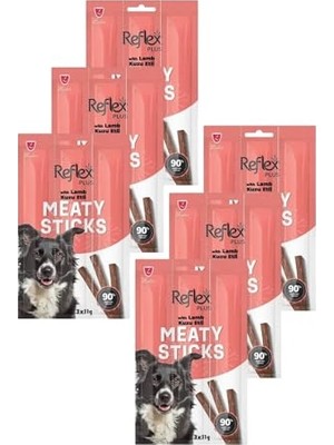 Şanal Plus Meaty Sticks Kuzu Etli Köpek Ödülü, 3X11G, Altılı Paket