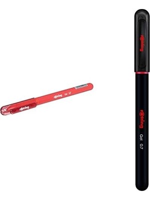 Defne Store Jel Kalem Seti (Kırmızı + Siyah, 2x0.7 Mm)