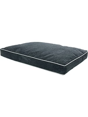 Şanal Lüks Dayanıklı Şönil Kumaş Visco Dolgulu Çift Taraflı ve Fermuarlı Yıkanabilir Köpek Yatağı-Xxl (85X125X10CM)(FŞÖNILANTRASIT)