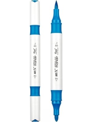 Defne Store Art-X Çift Uçlu Akrilik Marker Çizim Kalemi Her Yüzeye Uygun Kalıcı Mürekkep 1-6 mm Uç Kalınlıkları, SYFARTXAKRİLİK48