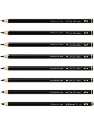 Defne Store Pitt Matt Dereceli Kurşun Kalem, 2b, Ultra Mat, Parlama Yapmaz, Siyah Beyaz Çizimler Için, Teknik Çizim ve Eskiz Için Dayanıklı Uç