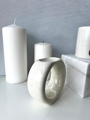 Defne Store Doğal Seramik Buhurdanlık Meditasyon Spa Tütsülük Akış (Yuvarlak)