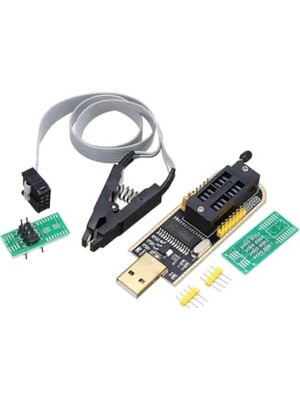 Şanal Robodünya USB Bios Flash Eeprom Programlayıcı CH341A + Soıc8 Sop8 Test Klipsi