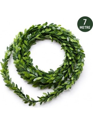 Defne Store Dekoratif Yapraklı Tel 7 Metre Süs Çiçek – Dış Mekan Sarmaşık Bitkileri