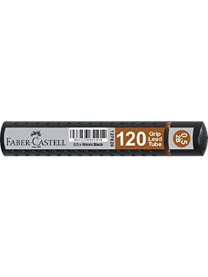 Şanal Faber-Castell Grip Min Kalem Ucu, 120’LI, 0.5 Mm, Siyah, 2b Derece, 60 mm Uzunluk, Yoğun Yazım Için Dayanıklı Uçlar