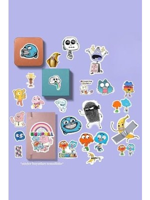 Şanal Gumball Sticker Paketi/bullet Journal Defter Çıkartma Ajanda Laptop Etiket