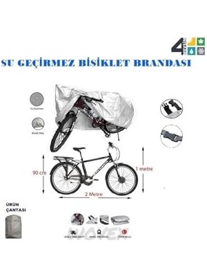 Şanal Su Geçirmez Bisiklet Brandası 26-28-29-Jant Uyumlu Branda,örtü