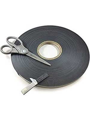 Şanal 12 mm Genişlik ve 1 mm Kalınlıkta Yapışkanlı Mıknatıs, 5 Metre Uzunlukta