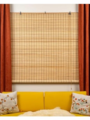 aklow akyoleticaret Ahşap Bambu Stor Perde, 150 x 180
