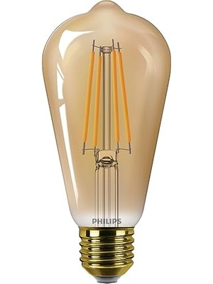 aklow akyoleticaret Ledclassic E27 Dekoratif Lamba, Altın, 40W Yerine, Sıcak Beyaz 1800 Kelvin