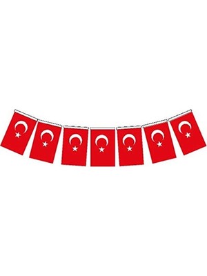 Şanal Büyük Boy Kırmızı Ipli Bayrak, 50 Li Paket