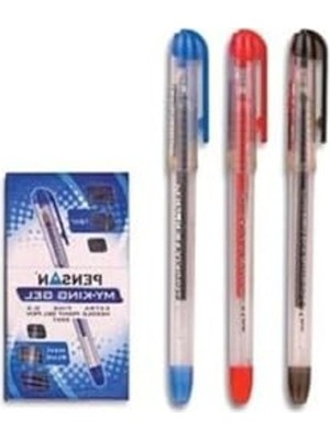 Şanal 0.5 mm Jel Kalem Seti 3'lü, Siyah-Mavi-Kırmızı Renk Seçenekleriyle