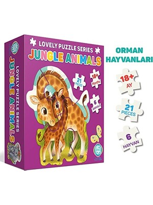 aklow akyoleticaret Jungle Animals Hayvanlar Temalı Lovely Puzzle