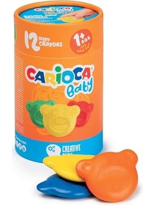 aklow akyoleticaret Teddy Bebek Crayons, 12'li, +1 Yaş
