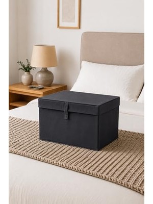 aklow akyoleticaret Çok Amaçlı Organizer Lüks Saklama Kutusu Düzenleyici Hurç (Mini Boy 40 * 30 * 26 Cm)