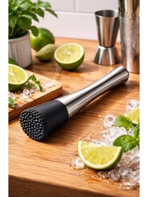 aklow akyoleticaret Premium Metal Kokteyl Ezici (Bar Tokmağı)