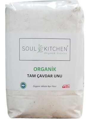 aklow akyoleticaret Soul Kıtchen Organik Tam Çavdar Unu, 500 G