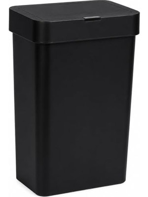 aklow akyoleticaret Ultra Mega Boy Otomatik Hareket Sensörlü Çöp Kovası, Banyo Çöp Kovası, Çocuk Odası Çöp Sepeti, Çöp Kutusu, (3 Adet 1.5 V Aa Pil, Piller Pakete Dahil Değildir.) (50 L Siyah)