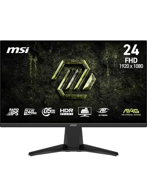 aklow akyoleticaret 23.8 Mag 245F X24, Gaming Monitör, Fhd, 16:9, Flat, Rapid Ips, 240Hz, 0.5ms (Gtg Min.), Freesync Premium